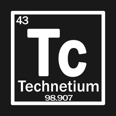 TECHNETIUM Tc chemical element - Technetium - T-Shirt | TeePublic