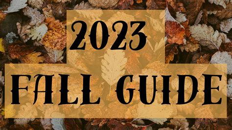 2023 Fall Guide - Steph's Cheers and Jeers