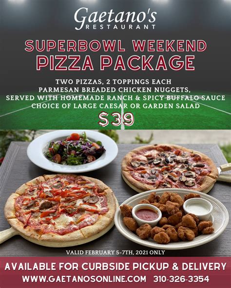 Super Bowl Sunday Specials - Discover Torrance