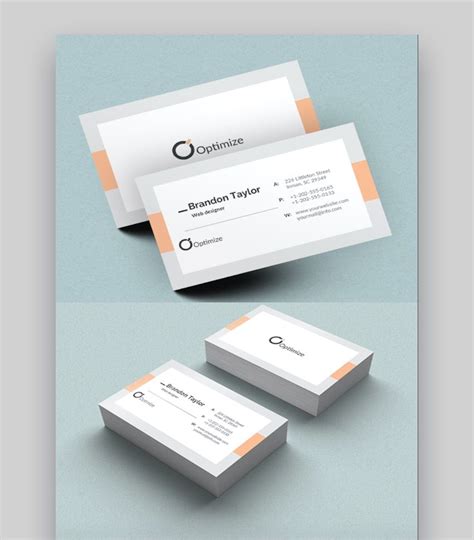 Free Vertical Business Card Template Word - Peggy King's Template