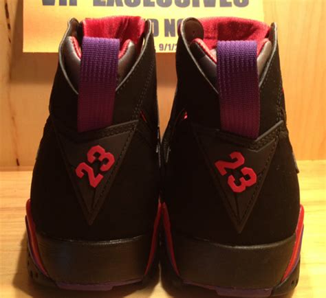 Air Jordan 7 Retro - Black/True Red-Dark Charcoal-Club Purple - Detailed Look | Sole Collector