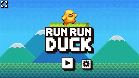 🕹️ Play Run Run Duck Game: Free Online Retro Duck Platformer Video Game for Kids & Adults