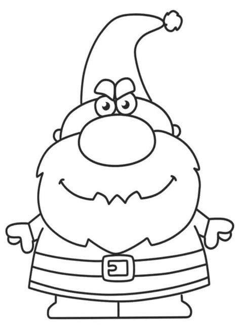 Fat Gnome coloring page - Download, Print or Color Online for Free