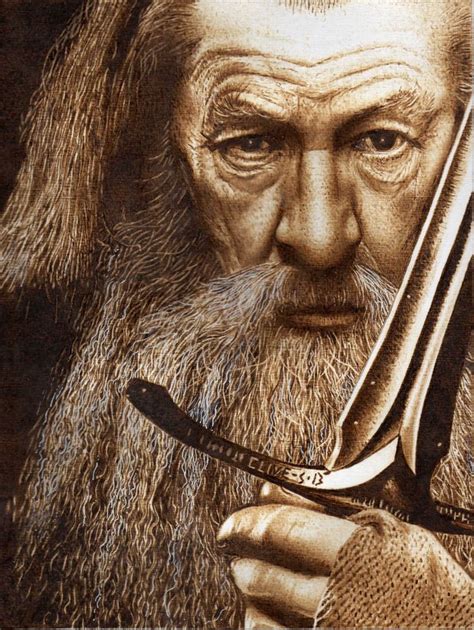 "Gandalf" Pyrography on Paper. Clive Smith. | Wood Burning - Skilled | Pinterest | Photographs ...