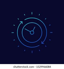 Duration Icon Thin Line Vector Stock Vector (Royalty Free) 1529966084 ...