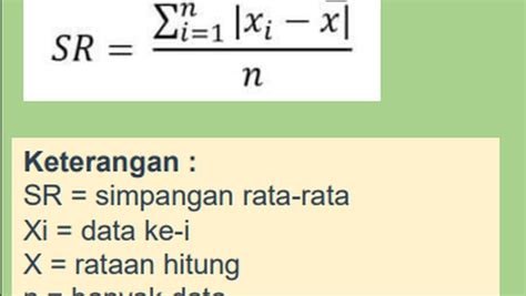 Rumus Simpangan Rata Rata Cara Menghitung Dan Contoh Soal – NBKomputer