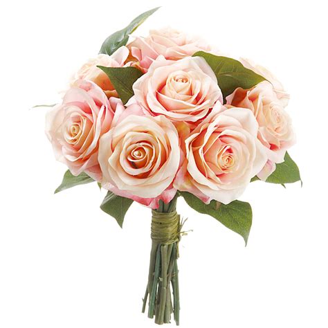 Pink & Peach Rose Bouquet 11-in | At Home