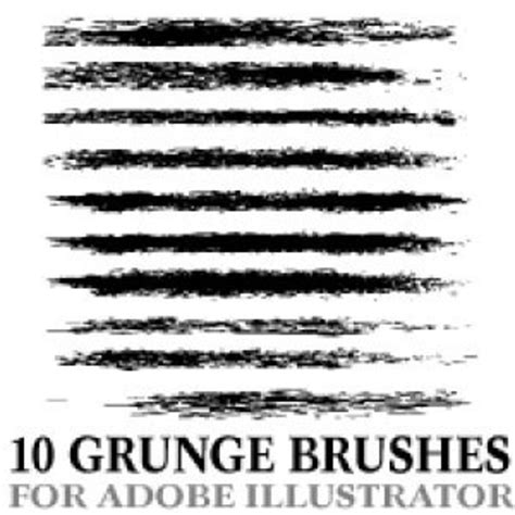 Grunge Illustrator Brushes | FreeVectors