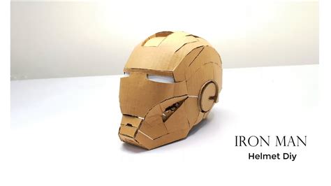 IRON MAN Helmet Diy From Cardboard - YouTube