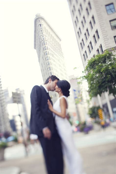 Stylish New York City Rooftop Wedding | Junebug Weddings