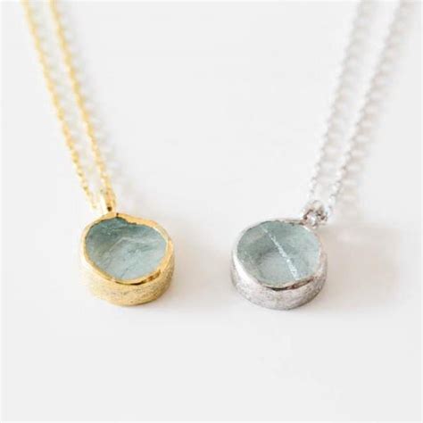 925 AQUAMARINE STONE NECKLACE on Luulla