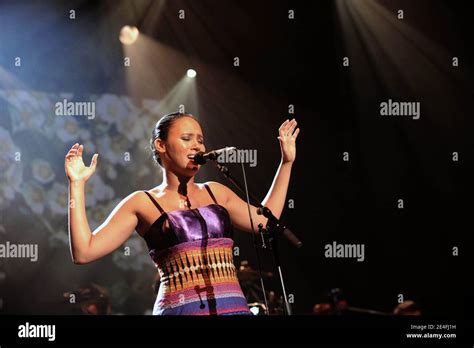 Singer Mayra Andrade performs live at 'La Cigale' concert hall in Paris ...