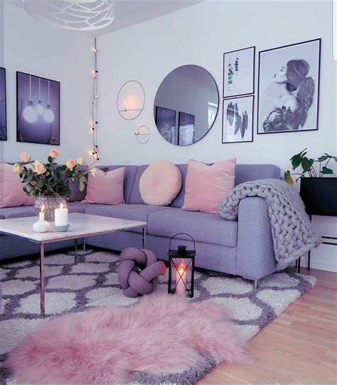 Elegant and Purple Living Room