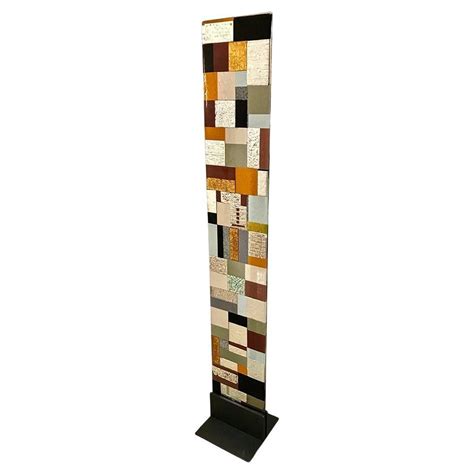 Contemporary Italian Murano Glass Silver Gold Colorful Mosaic Panel Sculpture For Sale at ...