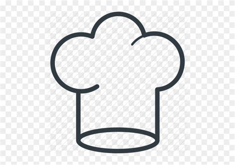 Chef Hat Outline - Chef Hat Vector Png - Free Transparent PNG Clipart ...