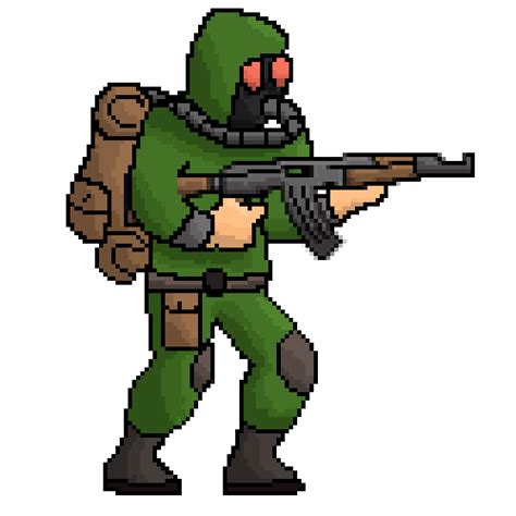 Gun Pixel Art Transparent