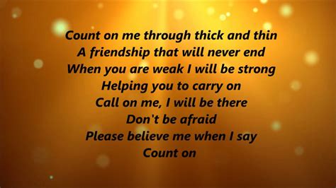 Whitney Houston and CeCe Winans - Count On Me (Lyrics) Chords - Chordify