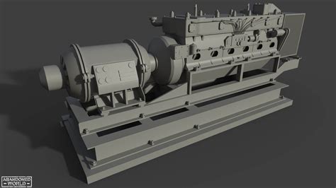 Diesel Generator Old - 3D Model by Abandoned World