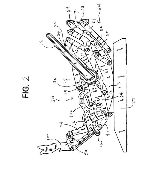 Lane Recliner Mechanism Diagram