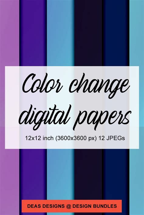 Color change digital papers