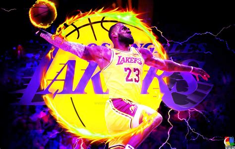 LeBron King James Lakers Wallpaper by CGraphicArts on DeviantArt