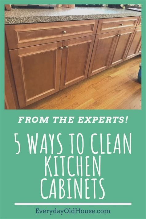 5 Expert Ways to Clean Wooden Kitchen Cabinets - Everyday Old House