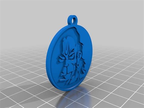 Indian god Hanuman Key chain by Aakaar Lab | Download free STL model | Printables.com