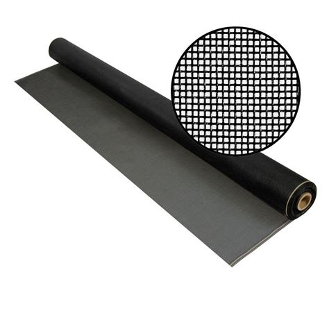 Phifer 96 in. x 50 ft. Charcoal Fiberglass Screen 20 x 20 Mesh-3030806 ...