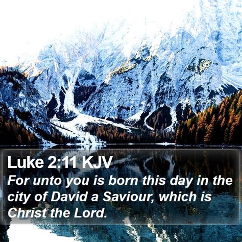 Luke 2:11 KJV Bible Verse Images