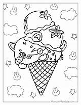Coloring Pages Of Ice Cream Cones sketch template