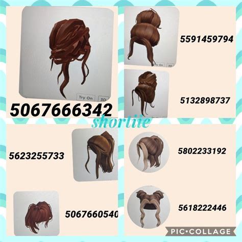 •brunette hair codes for bloxburg• | Roblox codes, Roblox pictures, Roblox roblox