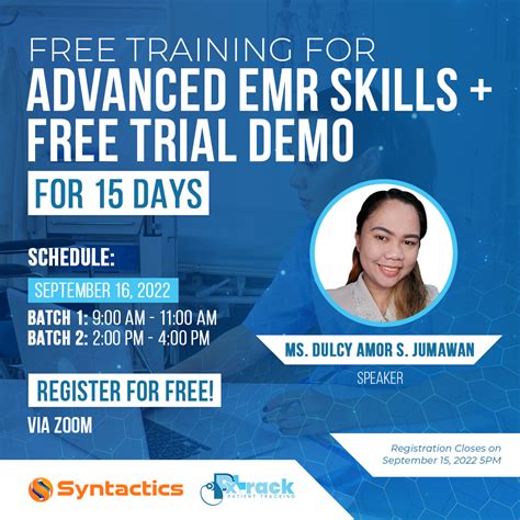 Free Training For Advanced EMR Skills - Syntactics, Inc.