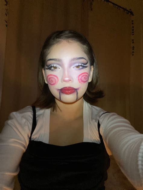 Jigsaw Billy the Puppet Makeup Look | Halloween makeup, Doll makeup halloween, Halloween ...