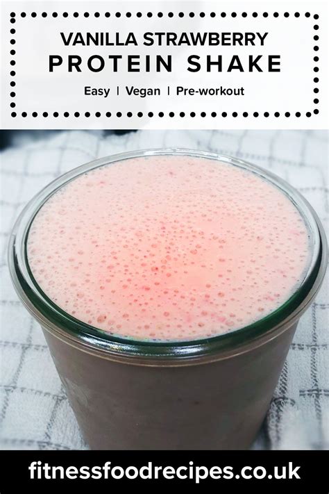 Vanilla Strawberry Protein Shake For Muscle Gain - How To Make A Homemade Protein Shake ...