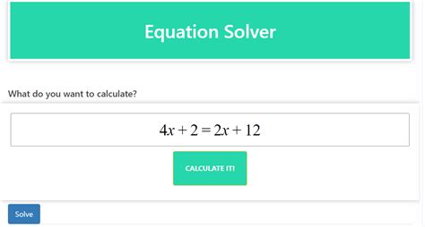 Equation Solver - calculator3.com