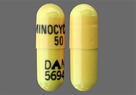 Minocin Oral Capsule 50Mg Drug Medication Dosage Information