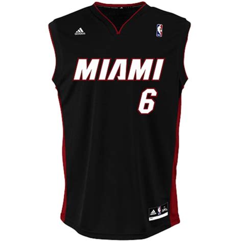 Mens Miami Heat LeBron James adidas Black Replica Road Jersey - NBA Store