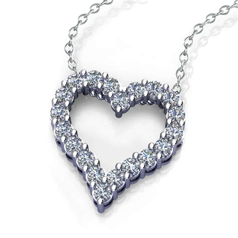 Diamond Heart Necklace | Jewelry Designs