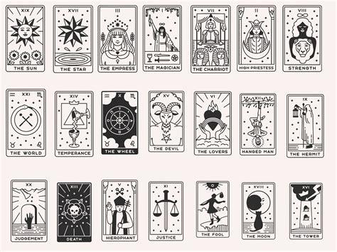 Tarot Cards Svg Witch Tarot Svg Major Arcana Svg Celestial Tarot Svg ...