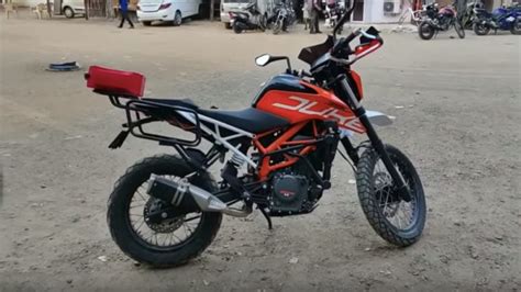 KTM Duke 390 Customised Into Adventure Motorcycle With Himalayan Hardware - Video