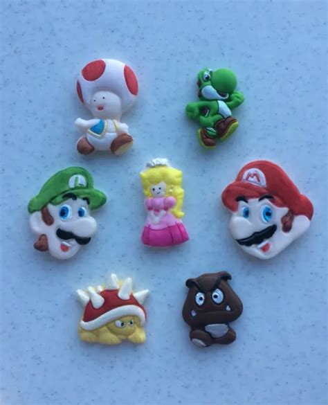 12 EDIBLE SUPER Mario Cupcake/cake Toppers EUR 12,46 - PicClick FR