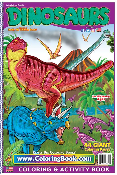 Dinosaurs Coloring Book 12 x 18