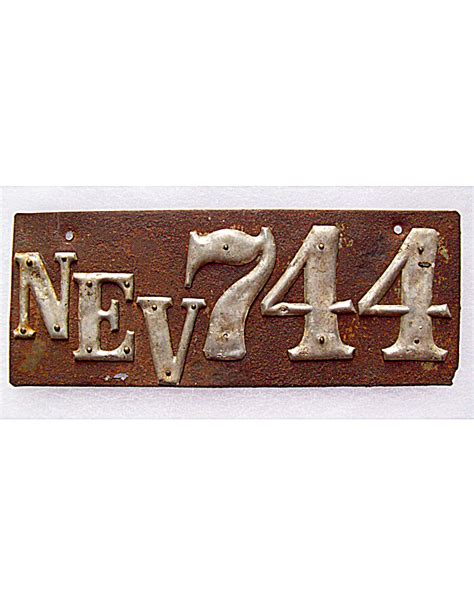 Old Nevada License Plates | Vintage Nevada License Plates