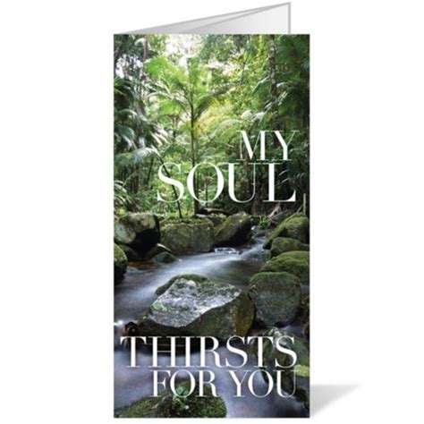 My Soul Thirsts Bulletin - Church Bulletins - Outreach Marketing