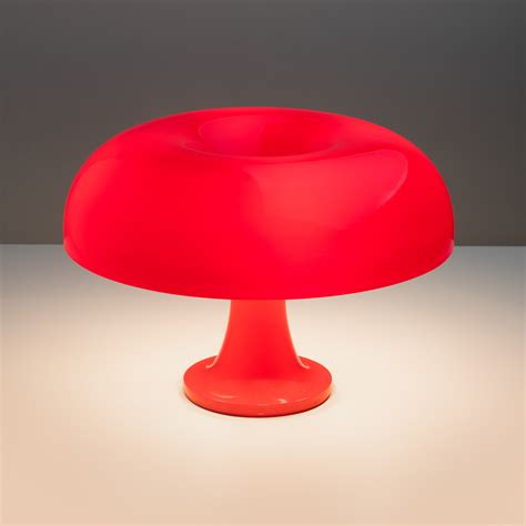 Artemide Nessino - designer table lamp, red | Lights.co.uk
