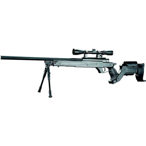 Well MB04 BB Gun Sniper Rifle in Black - Rambo Airsoft