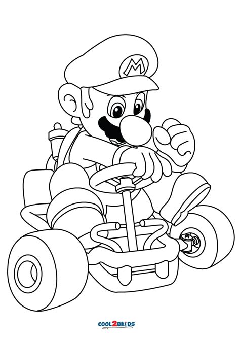 Free Printable Mario Kart Coloring Pages For Kids