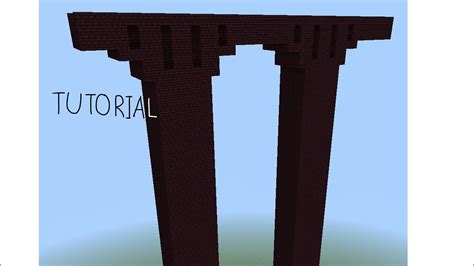 How to Build Nether Fortress Bridge (Tutorial) - YouTube