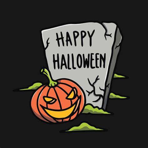 Hand Drawn Tombstone Halloween Illustration 10170747 Vector Art at Vecteezy