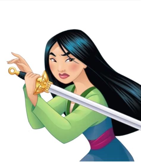 Mulan in a fighting style with her sword | Mulan, Mulan disney, Disney